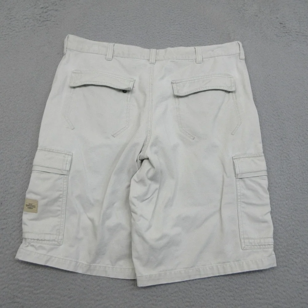 Lee Dungarees Can't Bust Em Men 38 White Cargo Short Cotton Y2K Baggy Streetwear